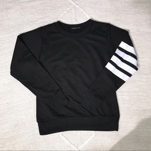 Boohoo Fit Black Sweatshirt